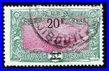 SOMALI COAST 1927 20 FR OVERPRINT SC#134 VF USED SCARCE (D0176) - Usati