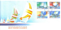 1987 FDC New Zealand  Blue Water Classics Set Of 4 2nd February 1987 Unaddressed Official FDC - FDC