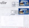 2 Enveloppes Avec Flammes Conseil De L'Europe Et Parlement Européen 2000 Affranchissement 3294 - Storia Postale