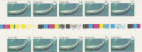 Australia-1982 Whales,24c  Sperm  Gutter Strip   MNH - Blocks & Kleinbögen