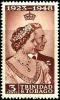 BRITISH TRINIDAD AND TOBAGO KGVI & MARY 25 YEARS WEDDING ANNIVERSARY BROWN 3 CENTS MLH 1935-37 SG?  READ DESCRIPTION !! - Trinité & Tobago (1962-...)