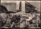 AK Hiddensee, Kloster, Gerhart-Hauptmann-Haus, Dornbusch, Leuchtturm, 1959, Ung - Hiddensee