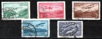 Romania 1931 Air Set Of 5 Used  SG 1226-1230 - Used Stamps