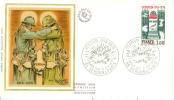 FRANCE ENV FDC 1° JOUR VOIE SACREE VERDUN 1976 - 1. Weltkrieg