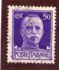 Italian, 1929,50 C.,Sassone#517,Y&T#460,Mi#673X,1944 ,used As Scan - Usati