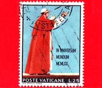 VATICANO - Usato - 1970 - Viaggio Di Paolo VI In Asia E Oceania - 25 L. - Paolo VI - Oblitérés