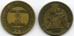 France 2 Francs 1924 4 Ouvert GAD 533 KM 877 - 2 Francs