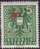 Österreich 1945, ANK 716- Plattenfehler Gindl 63, Ring In Der Linken Schwinge/ Retusche! - Variétés & Curiosités