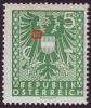 Österreich 1945, ANK 716- Plattenfehler Farbpunkt In Linker Schwinge - Plaatfouten & Curiosa