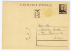 Italy Cartolina Postale  Michel P126  , Used 1944, Mazzini - Entiers Postaux