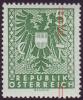 Österreich 1945- Wappen Spezial: ANK 716, Plattenfehler Schwacher Unterbrochener Senkrechter Farbstrich - Errores & Curiosidades