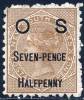 AUSTRALIA / NEW SOUTH WALES 1891 VICTORIA OFFICIAL SC# O36 MH OG HR CV$72 (DEL01) - Mint Stamps