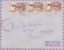 BRAZZAVILLE - MOYEN CONGO - 1957 - Afrique,colonies Francaises,avion,lettre,m Arcophilie - Lettres & Documents