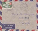 JACOB ( Petit Bureau ) MOYEN CONGO - 1957 - Afrique,colonies Francaises,avion,lettre,m Arcophilie,rare - Briefe U. Dokumente