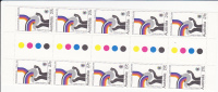 Australia-1983 Commonwealth Day 27c Libertyand Freedom Gutter Strip  MNH - Blokken & Velletjes