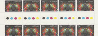 Australia-1986 Electronic Mail  Gutter Strip    MNH - Blocks & Sheetlets