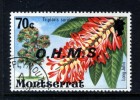 MONTSERRAT - 1976 70c FLOWERING TREE OHMS FINE USED - Montserrat