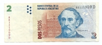 Banconota Da  2   PESOS   ARGENTINA   -  Anno 2002. - Argentinië