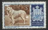 # 1956 San Marino - Cani Da 3 Lira - Nuovo / Mint - Unused Stamps