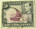 Kenya 1938 Dhow On Lake Victoria 50c - Used - Kenya, Ouganda & Tanganyika