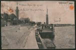 AK Danzig, Neufahrwasser - Hafen, Gelaufen Feldpost 1918 (stark Beschädigt) - Danzig