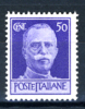 1944 - Regno -   Italia - Italy - Sass. N. 517 - NH -  (J28012012.....) - Neufs