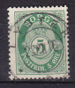 Norway 1909 Mi. 75 A     5 Ø Posthorn Deluxe LYSTER Cancel !! - Gebraucht