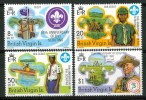 1982 British Virgin Island Scout Scouting Scoutisme Set MNH** C28 - Ungebraucht