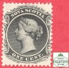 Canada  Nova Scotia # 8  Scott /Unisafe - Mint - 1 Cent - Queen Victoria - Dated 1830-63 / Nouvelle Écosse - Unused Stamps