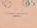FORT ARCHAMBAULT AFRIQUE ANCIENNE COLONIE FRANCAISE LETTRE AVION POUR LA FRANCE MARSEILLE TIMBRE CAD MARCOPHILIE - Covers & Documents