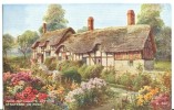 UK, United Kingdom, Ann Hathaway's Cottage, Stratford-on-Avon, Valentine's, Brian Gerald Painting, Unused Postcard[P7861 - Stratford Upon Avon