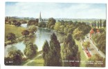 UK, River Avon And Holy Trinity Church, Stratford-on-Avon, Valentine's, Brian Gerald Painting, Unused Postcard [P7863] - Stratford Upon Avon