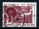 INDIA - 1950 12A REPUBLIC INAUGURATION FINE USED - Usados