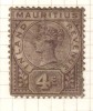 Mauritius Used , 4c Purple Inland Revenue, Fiscal - Mauritius (...-1967)