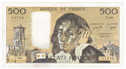 Banque De France - 500 F Pascal - E.4-11-1976 E. - Alphabet Y.66 - 500 F 1968-1993 ''Pascal''