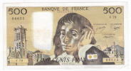 Banque De France - 500 F Pascal - F.3-11-1977 F. - Alphabet F.79 - 500 F 1968-1993 ''Pascal''