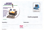 PORTABLE SISTEMS, 1999, CARD STATIONERY, ENTIER POSTALE, UNUSED, ROMANIA - Computers