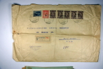 Greece Large Registered Cover Athens To New York, 1929 Multiple Stamps, Arrival Cancels (3x) On Reverse, Folded - Covers & Documents