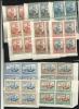 SAN MARINO 1942 RICONSEGNA AD ARBE DELLA BANDIERA ITALIANA SERIE COMPLETA ORDINARIA MNH QUARTINA - Unused Stamps