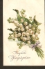 5k. Germany Postcard Flowers Bouquet Herzliche Pfingstgrusse - Lily Of The Valey May-lily - 1917 - Pentecoste