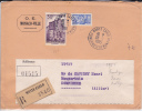 MONACO - 1955 - ENVELOPPE RECOMMANDEE De MONTE CARLO Pour DOMPIERRE - Poststempel