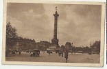 Albert Monier    -  La Place De La Bastille Et La Colonne De Juillet " Mona " - Monier