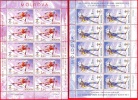 Moldova, Moldawien, 2 Stamp Sheetlets, Winter Olympic Games Vancouver 2010 - Invierno 2010: Vancouver