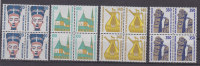 BERLIN  831, 832, 834, 835, 4erBlock. Postfrisch, Rollenmarken - Roller Precancels