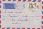 Fada ( Petit Bureau ) Tchad Afrique Colonie Française Devant De Lettre Par Avion Pour Marseille Marcophilie - Storia Postale