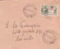 Moundou Tchad Afrique Colonie Française Lettre Par Avion Pour Marseille Marcophilie - Covers & Documents