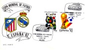 Spanien Fußball WM 1982  ,  Sonder-Briefumschlag , Stempel COPA MUNDIAL DE FUDBOL ESPANA`82 - 1931-....