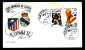 Spanien Fußball WM 1982  ,  Sonder-Briefumschlag , Stempel COPA MUNDIAL DE FUDBOL ESPANA`82 - 1931-....