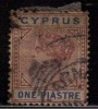 Cyprus Used 1894, 1p Wmk Crown CA, Caramine And Blue - Andere & Zonder Classificatie