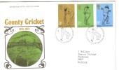 1973 English County Cricket FDI 16th May 1973 British Post Office Official  Addressed FDC - 1971-1980 Em. Décimales